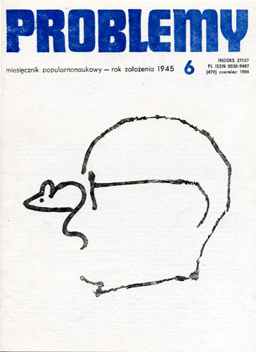 Magazyn Problemy, okładka, 1986 