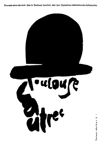 Toulouse-Lautrec, plakat wystawowy, 2001
